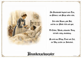 Nurse – Guild portrait with a poem by Marcus Achberger