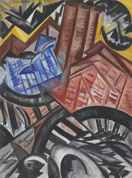 Olga Rozanova - Factory and Bridge von Peter Balan