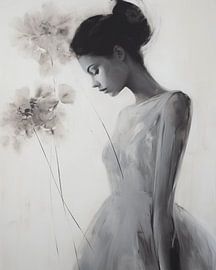 Modern and chic portrait "Love me tender" by Carla Van Iersel