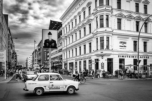 Trabant safari at Checkpoint Charlie in Berlin