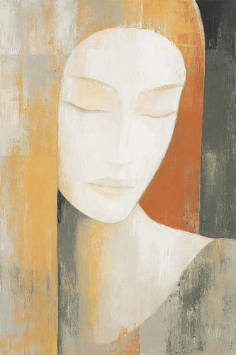Woman's Face | Woman in Dim Light by ARTEO Paintings
