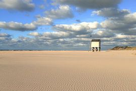 Abandoned beach with drowning house by FotoBob