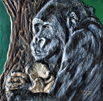 Gorilla Familie van Floris Betrouw