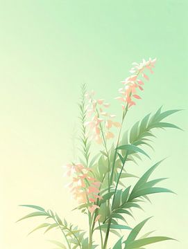 botanische Blumenpflanze von PixelPrestige