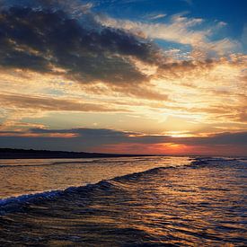 Ameland Zonsondergang van Martin Weijmer