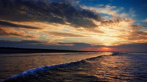 Ameland Zonsondergang van Martin Weijmer