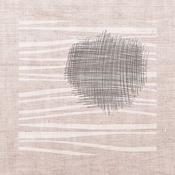 Minimal Art: Scribbles in Japandi style van Studio Pieternel