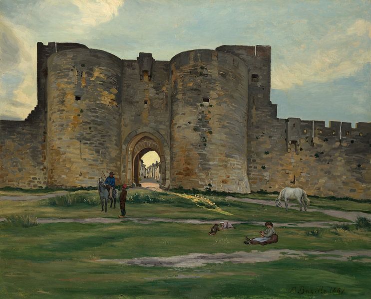 Porte de la Reine in Aigues-Mortes, Frédéric Bazille - 1867 von Het Archief