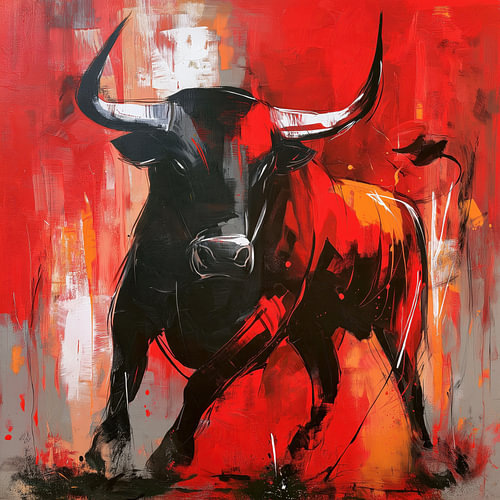 Taurine rouge et noire