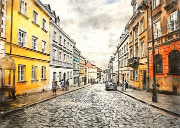 Warsaw watercolor art #warsaw