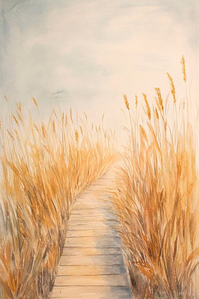 Weg durch das Schilf von Poster Art Shop