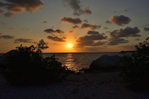 Zonsondergang bij Blaauwbaai