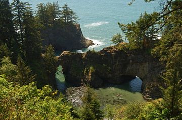 Zerklüftete Küstenlinie, Oregon, USA von Jeroen van Deel