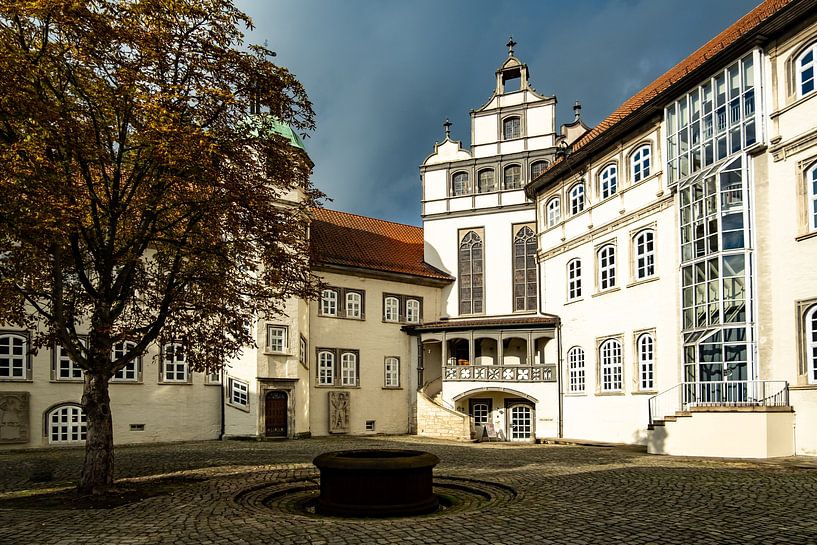 Facade in the courtyard of Gifhorn Castle by Dieter Walther