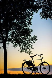 Bike into the sunset