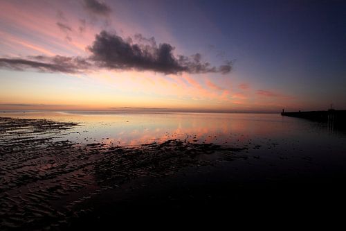 Ameland/Zonsopkomst op het wad