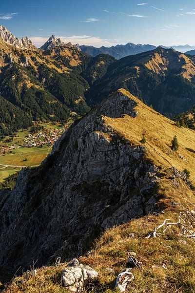 Berg Grat auf der Krinnenspitze im Tannheimer Tal von Daniel Pahmeier