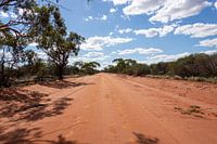 Rote Sandstraße in Australien