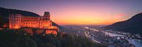 Heidelberg Castle Panorama Sunset by Vincent Fennis thumbnail
