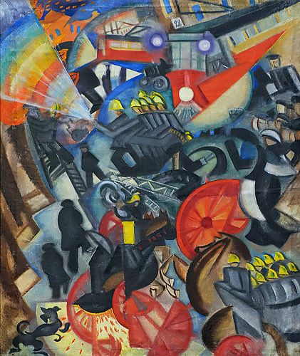 Olga Rozanova - Fire in the City