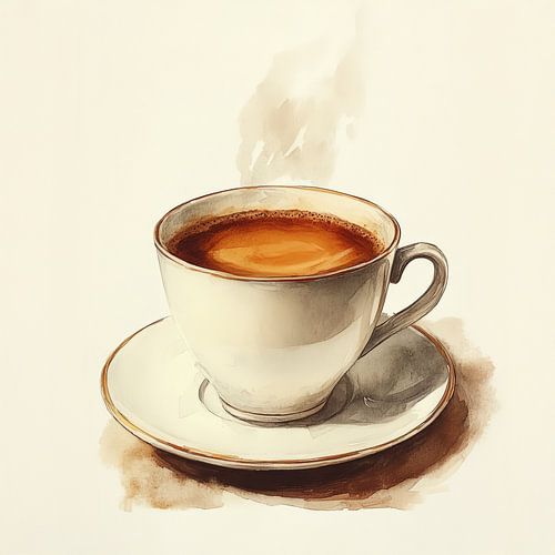 warme Koffie illustratie