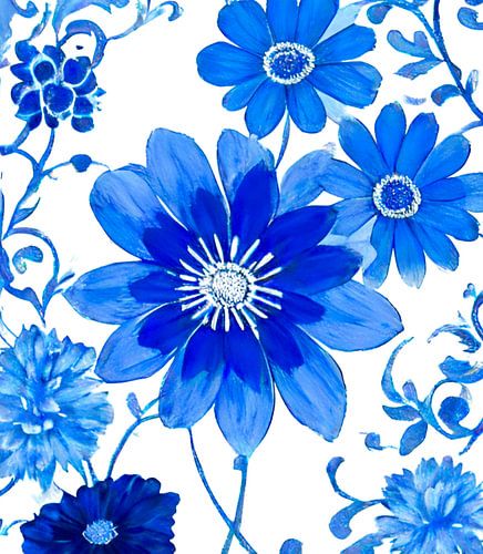 Daisy delft blue
