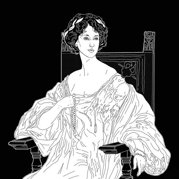Portret van Winifred Cavendish-Bentinck van Zoë Hoetmer