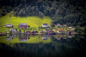 kleines norwegisches Dorf