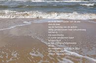 Golven van de zee met poëzie von Bargo Kunst Miniaturansicht