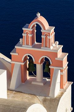 Church bells on Santorini, Greece by Adelheid Smitt