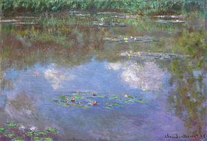 De vijver met waterlelies (wolken), Claude Monet