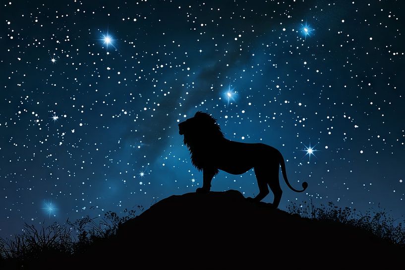 Signe astrologique du Lion par Poster Art Shop