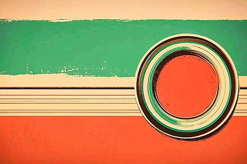 Geometrisch kunstwerk met cirkelvorm