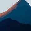 Mountain View - Moon van Studio Hinte