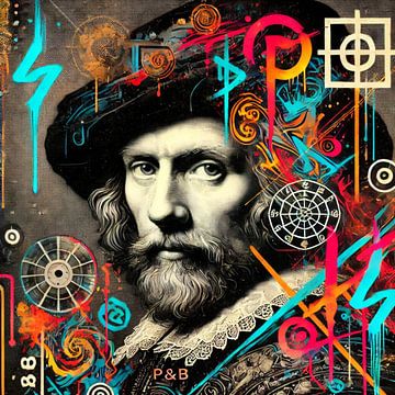 Rembrandts Dart-Session im 22. Jahrhundert - Street Art trifft auf den alten Meister von Roy Schenk