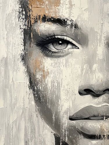 Portrait abstrait moderne