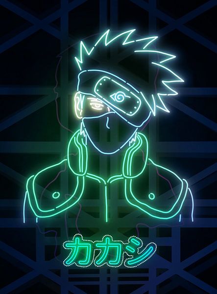 Le Ninja Neon Art par Vectorheroes