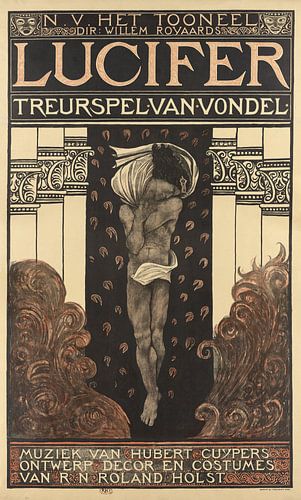 N.V. Het Toneel. Dir. Willem Royaards. Lucifer treurspel van Vondel. Muziek van Hubert Cuyper. Ontwe