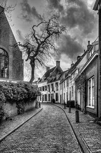 Breestraat historisch Amersfoort zwart-wit von Watze D. de Haan