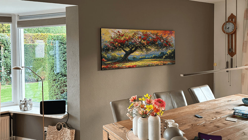 Baum des Lebens im Farbenspiel der Abendsonne, von AidasignArt