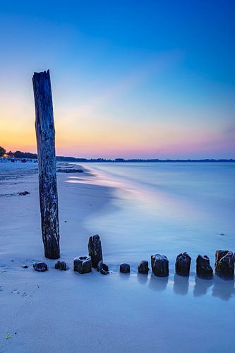 Coucher de soleil sur la plage
