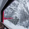 Albulabahn in de winter van Kees van den Burg