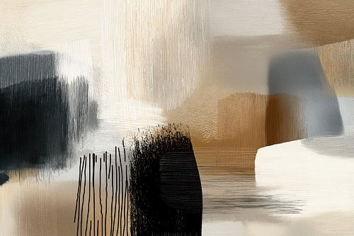 Une abstraction intemporelle dans des tons neutres