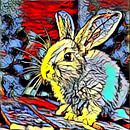 Color Kick Animal -Bunny von Angelika Möthrath Miniaturansicht