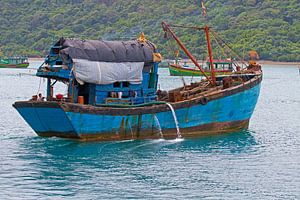Fischerboot in Con Dao
