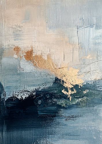 Serene Chaos in Blue Gold