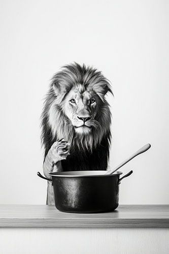 Leeuw koken