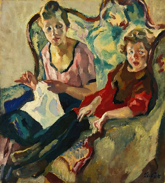 Leo Putz - Lisl and Buberl (1920) by Peter Balan