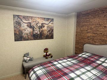 Customer photo: Rusty Reflection - The Highland Guardian - Scottish highlander by Eva Lee