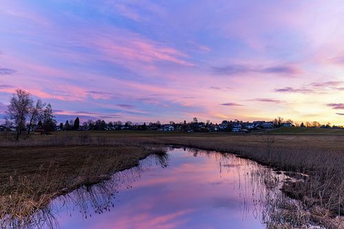 Zonsopgang in Uffing